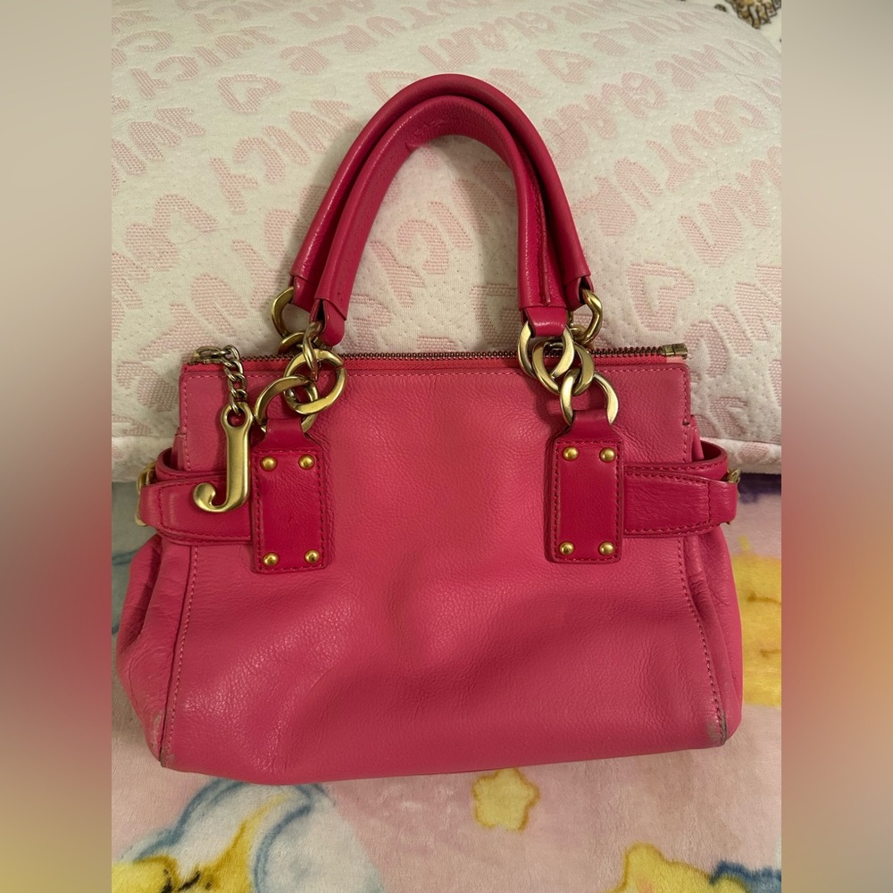 Juicy Couture Vintage Y2K Pink Leather Purse Bloomingdales 2002 Year Smoke Free